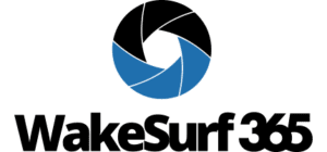 Wakesurf 365 logo: A dynamic emblem representing the passion and excitement of wakesurfing. Captivating surfers and fans alike, this logo embodies the energy of intense competitions.
