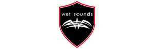 The logo for Wet Sounds incorporates elements that represent the world of wake surfing and appeals to both surfers and competitors.