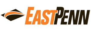 The east penn logo on a white background for fans and competitors.