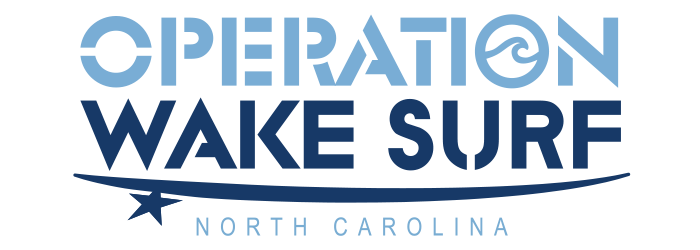 Wake surfing competition in North Carolina.
