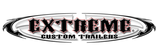 Extreme custom trailers logo for fans of wake surfing and competition.