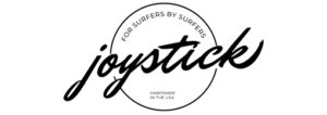 The logo for joystick on a white background is perfect for wake surfing fans.