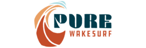 Pure wakesurf logo designed for wake surfers and competitors in the thrilling sport of wake surfing.